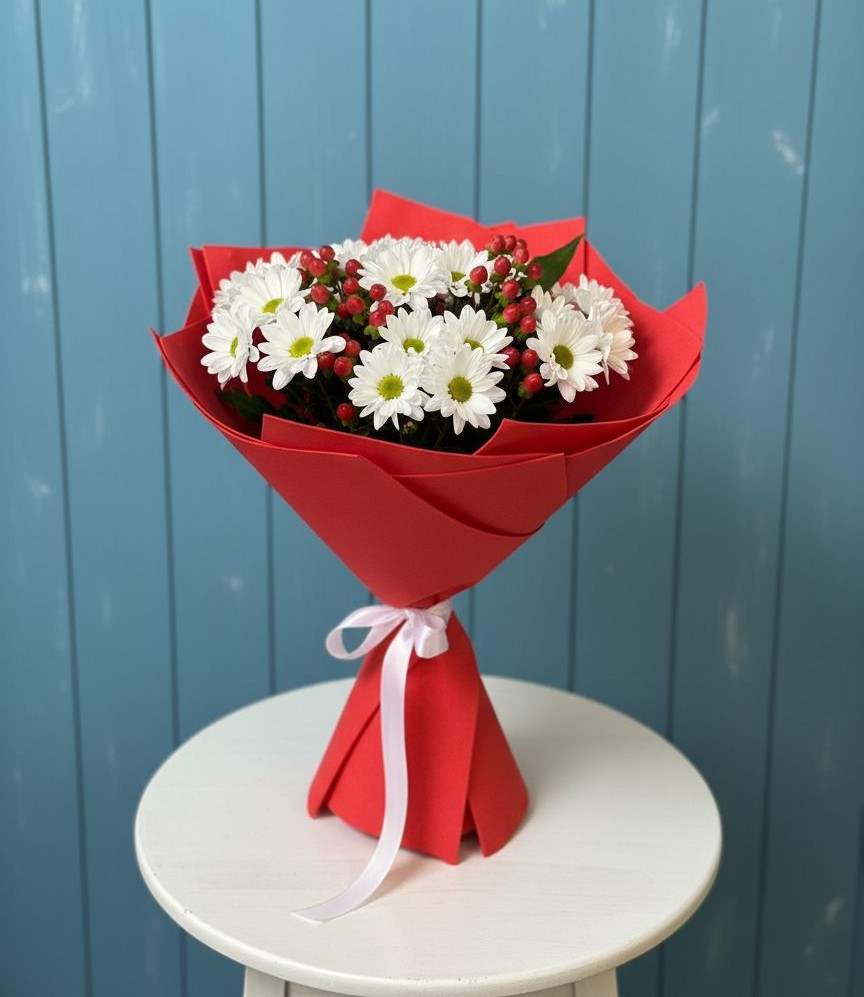 Букет цветов из: Хризантемы в Посёлок Гжельского кирпичного завода