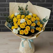 Букет цветов из:  Розы в Посёлок Гжельского кирпичного завода