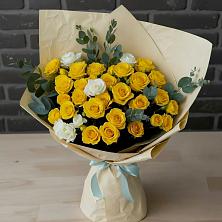 Букет цветов из:  Розы в Посёлок Гжельского кирпичного завода