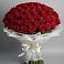 Букет 101 Красная роза Блэк Мэджик в Посёлок Гжельского кирпичного завода