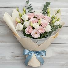 Букет цветов из:  Лизиантусы в Посёлок Гжельского кирпичного завода