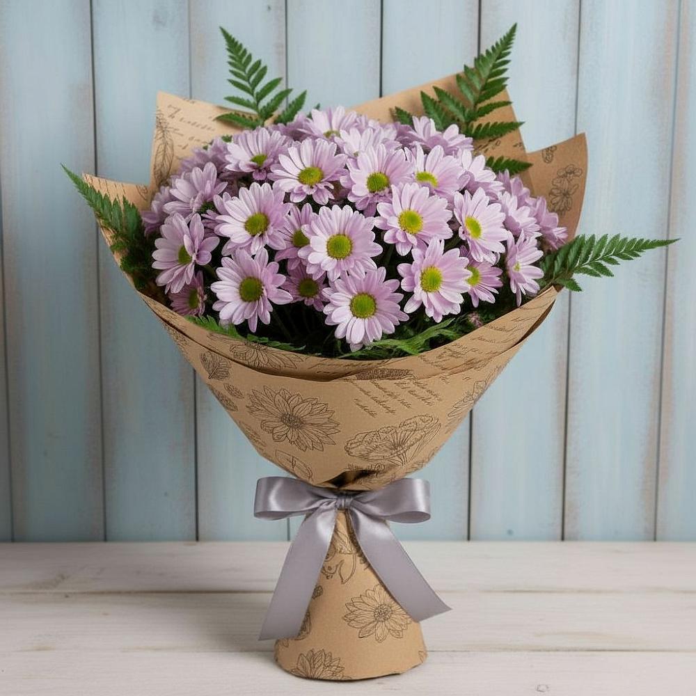 Букет цветов из: Хризантемы в Посёлок Гжельского кирпичного завода