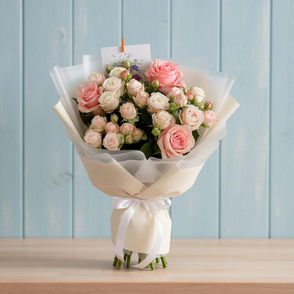 Букет цветов из: Розы в Посёлок Гжельского кирпичного завода