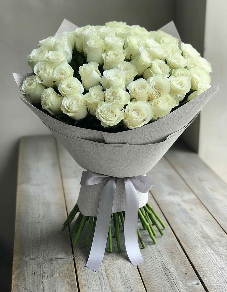 Букет 35 Белых роз в Посёлок Гжельского кирпичного завода