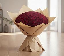Букет 101 Красная роза в Посёлок Гжельского кирпичного завода