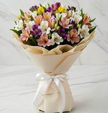 Букет цветов из:  Альстромерии в Посёлок Гжельского кирпичного завода