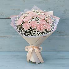 Букет цветов из:  Гвоздики в Посёлок Гжельского кирпичного завода