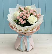 Букет цветов из:  Розы в Посёлок Гжельского кирпичного завода