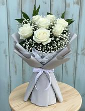 Букет цветов из:  Розы в Посёлок Гжельского кирпичного завода