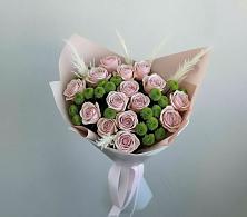 Букет цветов из:  Розы и Хризантемы в Посёлок Гжельского кирпичного завода