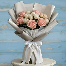 Букет цветов из:  Розы в Посёлок Гжельского кирпичного завода