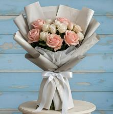 Букет цветов из:  Розы в Посёлок Гжельского кирпичного завода