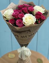 Букет цветов из:  Розы в Посёлок Гжельского кирпичного завода