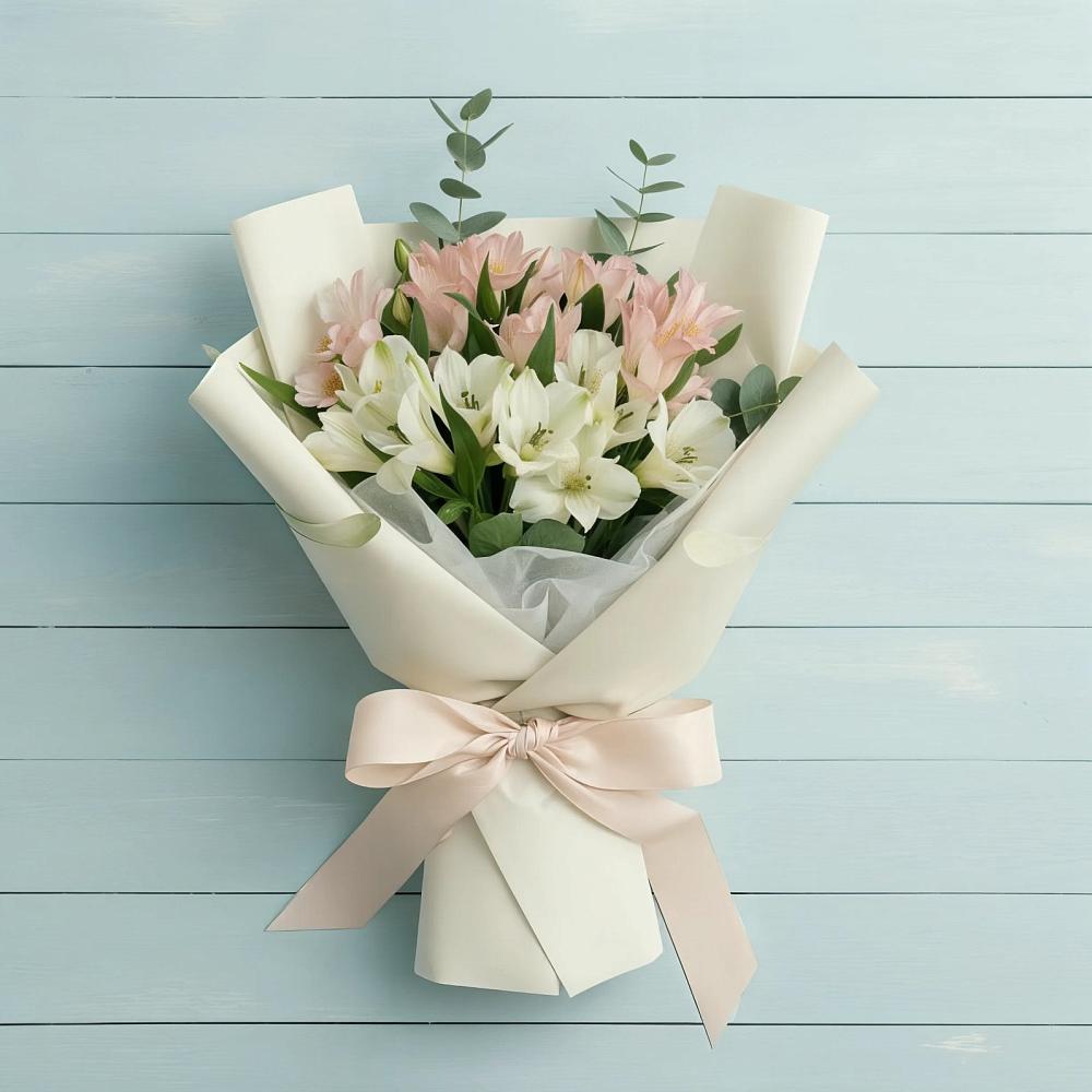 Букет цветов из: Альстромерии в Посёлок Гжельского кирпичного завода