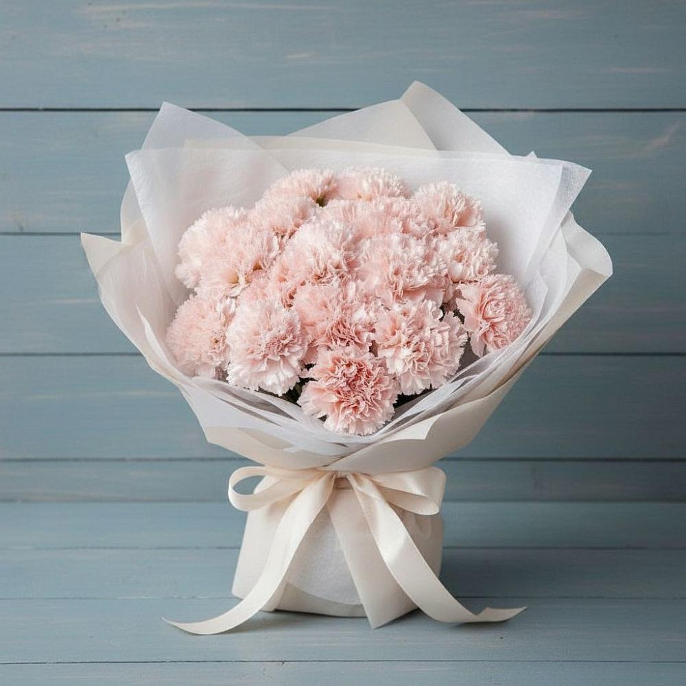 Букет цветов из: Гвоздики в Посёлок Гжельского кирпичного завода