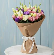 Букет цветов из:  Лизиантусы в Посёлок Гжельского кирпичного завода
