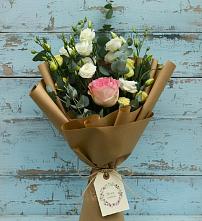 Букет цветов из:  Розы и Лизиантусы #REPLACE_PRED# Посёлок Гжельского кирпичного завода
