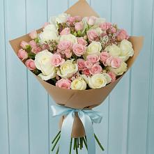 Букет цветов из:  Розы в Посёлок Гжельского кирпичного завода